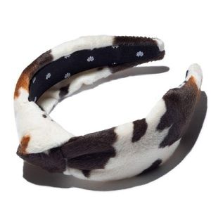 Lele Sadoughi Faux Cowhide Knotted Headband